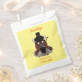 Funny Büffel Bison Cartoon Illustration Geschenktütchen (Ausgeschnitten)