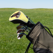 Funny Büffel Bison Cartoon Illustration Golf Headcover (In SItu)