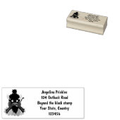 Funny Büffel Bison Cartoon Illustration Gummistempel (Stempel)