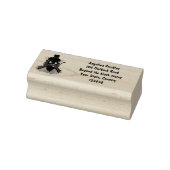 Funny Büffel Bison Cartoon Illustration Gummistempel (Stempel)