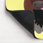 Funny Büffel Bison Cartoon Illustration Mousepad (Ecke)