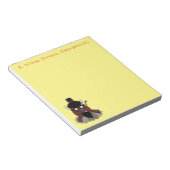 Funny Büffel Bison Cartoon Illustration Notizblock (angewinkelt)