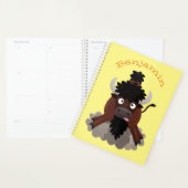 Funny Büffel Bison Cartoon Illustration Planer (Anzeige)