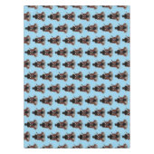 Funny Büffel Bison Cartoon Illustration Tischdecke (Vorderseite)