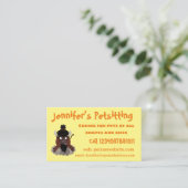 Funny Büffel Bison Cartoon Illustration Visitenkarte (Stehend Vorderseite)