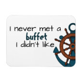 Funny Buffet Schiffstür Magnet (Horizontal)