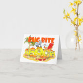 Funny Bug Bite Beach Grußkarte Karte (Gelbe Blume)