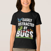 Funny Bug Insects Easily Distracted By Bugs Scienc Tri-Blend Shirt (Vorderseite)