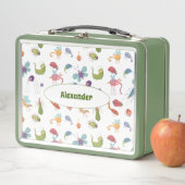 Funny Bugs Pattern Personalisiert Metall Brotdose (Beispiel)