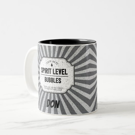 Funny Builder Construction Worker Joke Zweifarbige Tasse (Vorderseite Links)