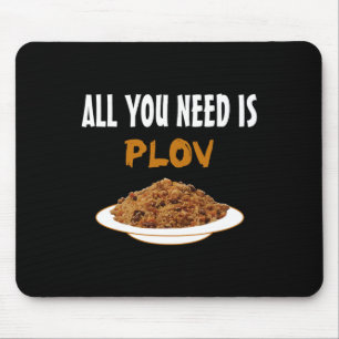 Funny Bukharian Usbek Food - Plov Lover Grillen T- Mousepad