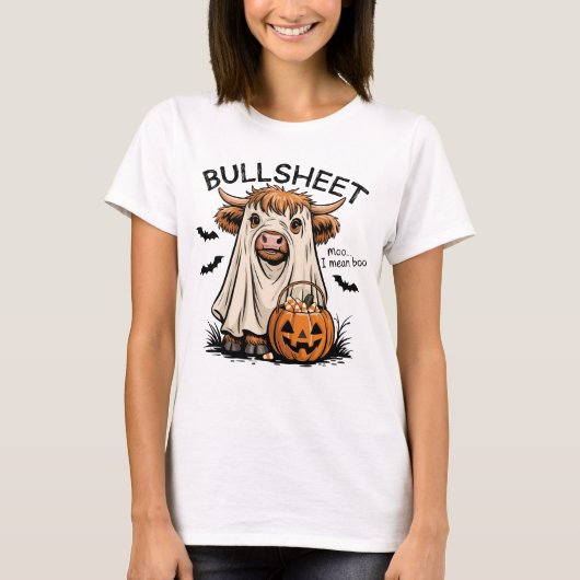 Funny Bull Ghost Halloween Kostümpuppe Shirt (Vorderseite)