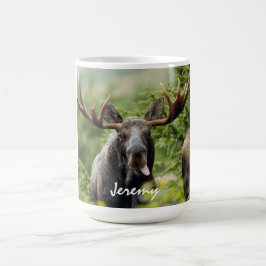 Funny Bull Moose Tongue   Kaffeetasse