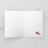 Funny Bull Terrier Cartoon Card "Happy Birthday" Karte (Innenseite)