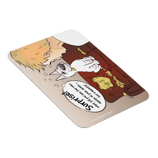 Funny Bull Terrier Cartoon Kühlschrankmagnet Magnet (Rechte Seite)