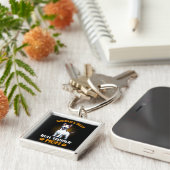 Funny Bull Terrier Dog Schlüsselanhänger (Seite)