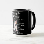 Funny Bull Terrier Dog Tasse (VorderseiteRechts)