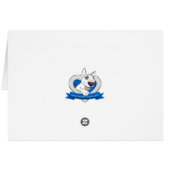 Funny Bull Terrier Gift Card (Rückseite Horizontal)