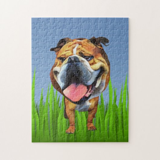 Funny Bulldog 252 Piece Puzzle (Vertikal)