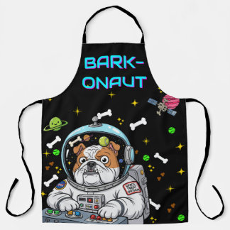 Funny Bulldog "Barkonaut" Haustier Liebhaber Küche Schürze