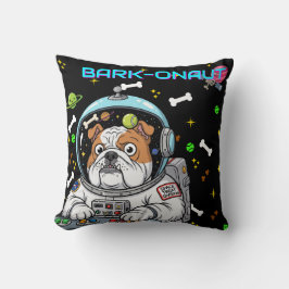Funny Bulldog "Barkonaut" Weltraumhund, Heimtierli Kissen