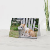 Funny Bulldog Birthday Karte (Vorderseite)