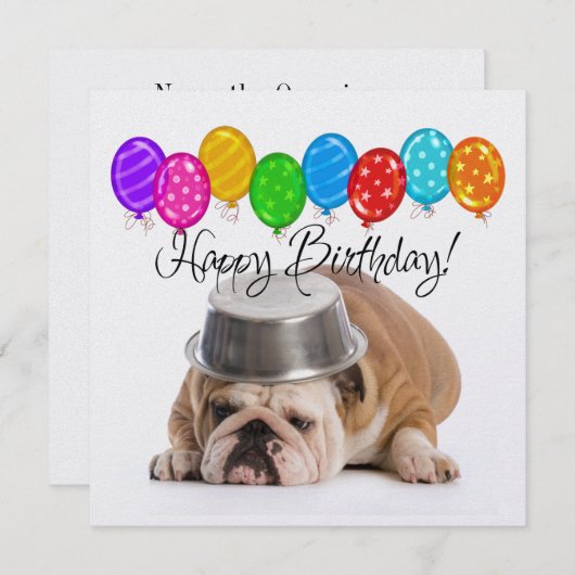Funny Bulldog - Einladung zum Geburtstag - SRF (Vorne/Hinten)
