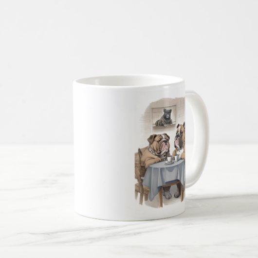 Funny Bulldog Kaffeetasse (VorderseiteRechts)