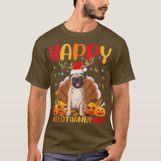 Funny Bulldog Lover Happy Bulldog HelloThanksMas  T-Shirt