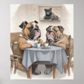 Funny Bulldog Poster (Vorne)