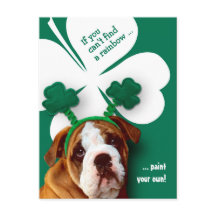 Funny Bulldog St. Patrick's Day Custom