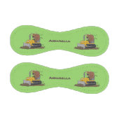 Funny Bulldozer Driving Cartoon Baseball (Paneele)