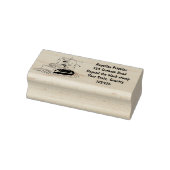 Funny Bulldozer Driving Cartoon Gummistempel (Stempel)