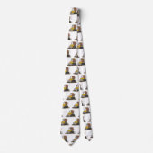 Funny Bulldozer Driving Cartoon Krawatte (Vorderseite)