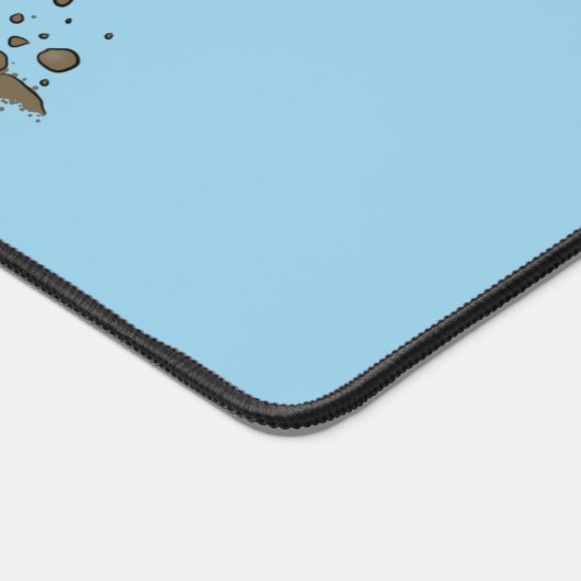 Funny Bulldozer Driving Cartoon Schreibtischunterlage (Ecke)