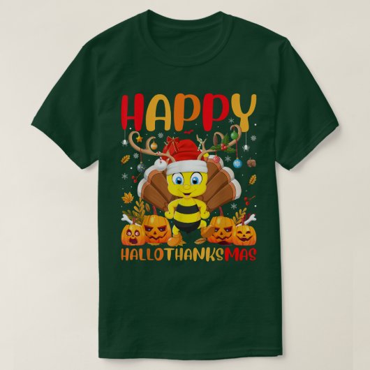 Funny Bumble Bee Lover Happy Bumble Bee HelloThank T-Shirt (Design vorne)