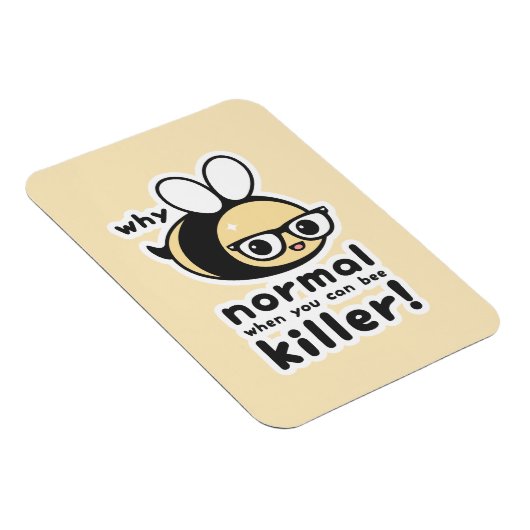 Funny Bumble Bee Pun Magnet (Rechte Seite)