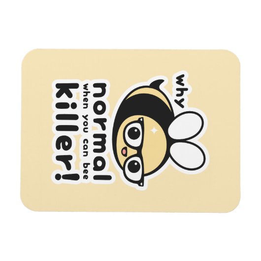 Funny Bumble Bee Pun Magnet (Horizontal)