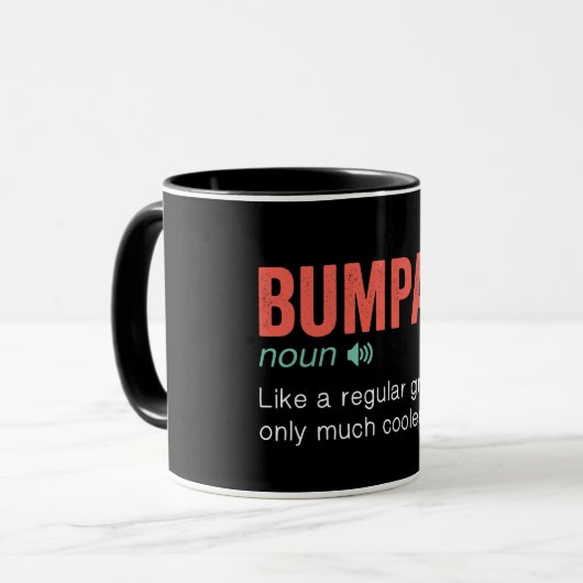 Funny Bumpa Definition Tasse (Vorderseite Links)