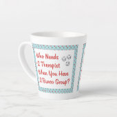 Funny Bunco, der einen Therapeuten braucht Milchtasse (Linke Ecke)