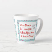 Funny Bunco, der einen Therapeuten braucht Milchtasse (Rechte Ecke)