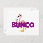 Funny Bunco Dice Game und Pink Flamingo Postkarte (Vorne/Hinten)