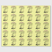 Funny Bunco Dilemma mit Retro Frau Geschenkpapier (Flach)