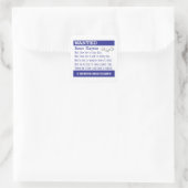 Funny Bunco Game Night Quadratischer Aufkleber (Tasche)