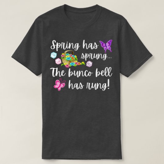 Funny Bunco Gift Spring hat Sprung Bunco Bell hat T-Shirt (Design vorne)