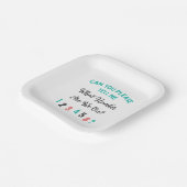 Funny Bunco Party, auf welcher Zahl sind wir? Feie Pappteller (Gewinkelt)