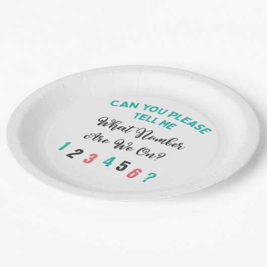 Funny Bunco Party Pappteller (Schrägansicht)