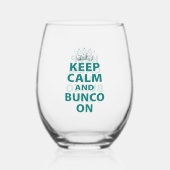 Funny Bunco Party Weinglas Ohne Stiel (Rückseite)