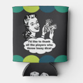 Funny Bunco Player Retro Vintag Dosenkühler (Vorderseite)