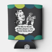 Funny Bunco Player Retro Vintag Dosenkühler (Rückseite)